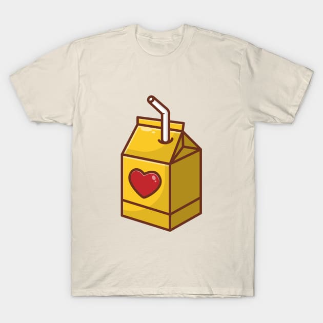 LOVE ORANGE JUICE T-Shirt by fflat hds